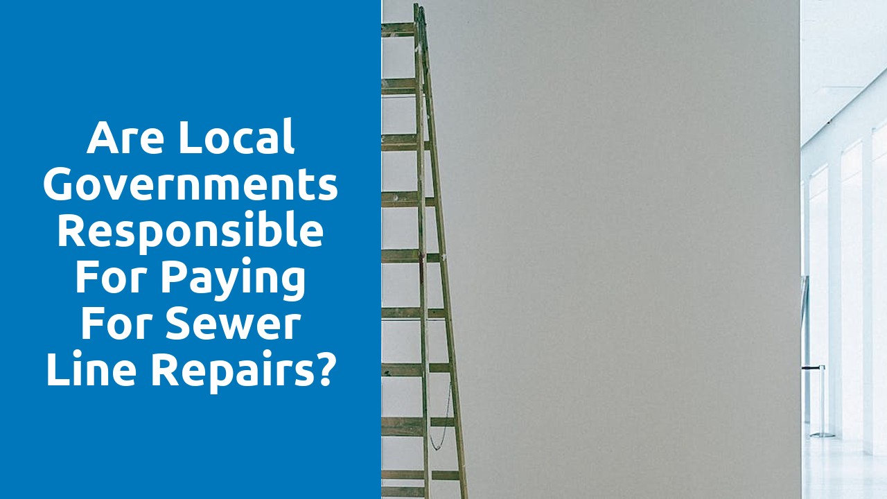 Are local governments responsible for paying for sewer line repairs?
