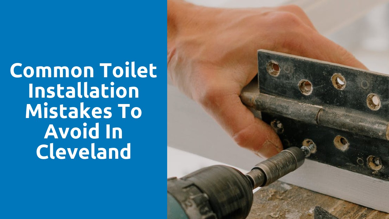 Common Toilet Installation Mistakes to Avoid in Cleveland