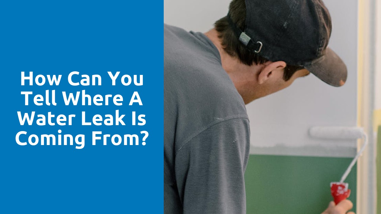 How can you tell where a water leak is coming from?