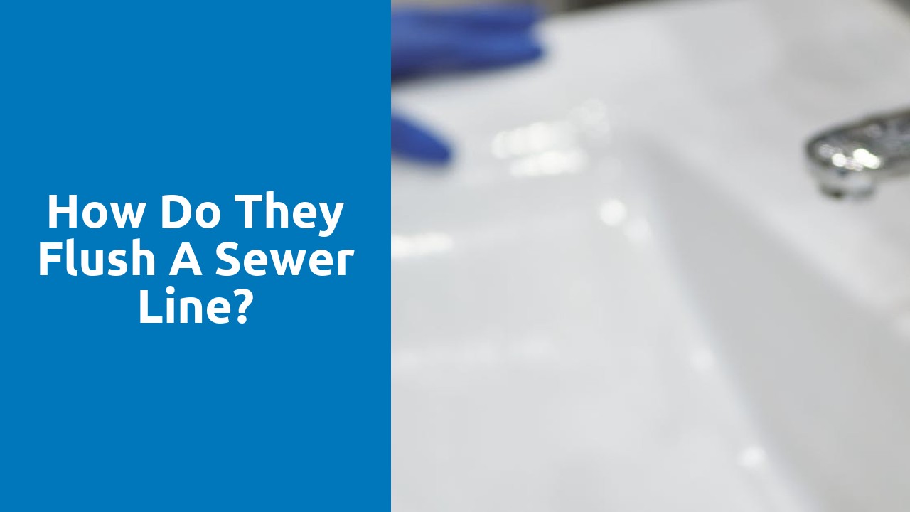 How do they flush a sewer line?