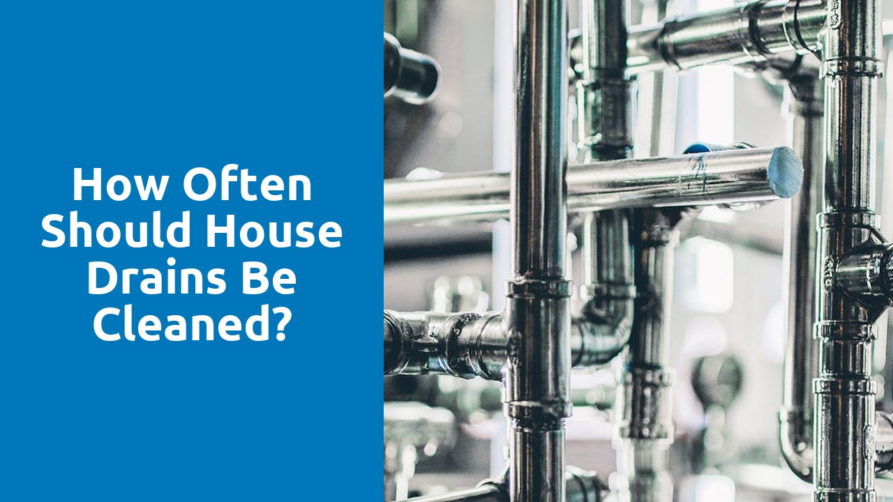 How often should house drains be cleaned?