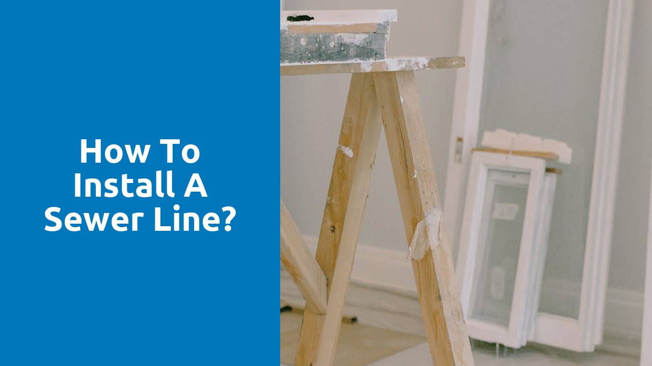 How to install a sewer line?