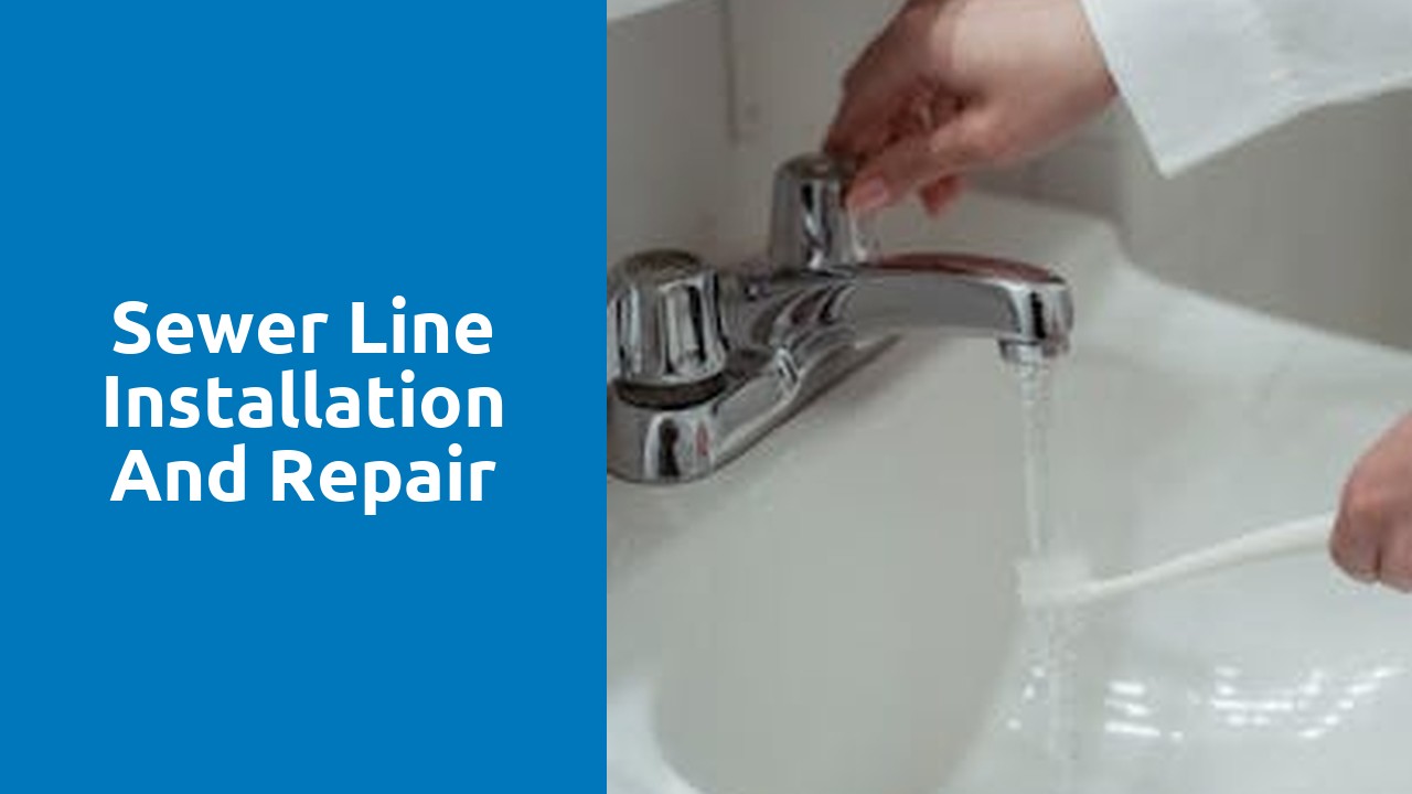 Sewer line installation and repair