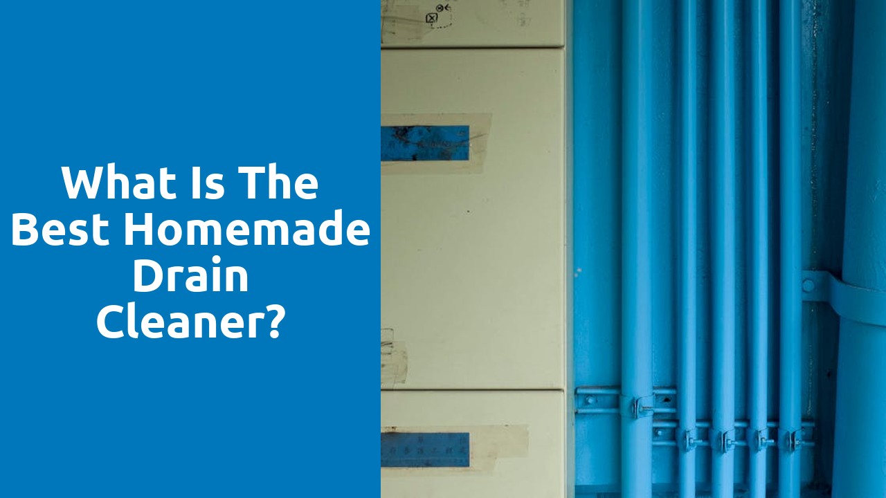 What is the best homemade drain cleaner?