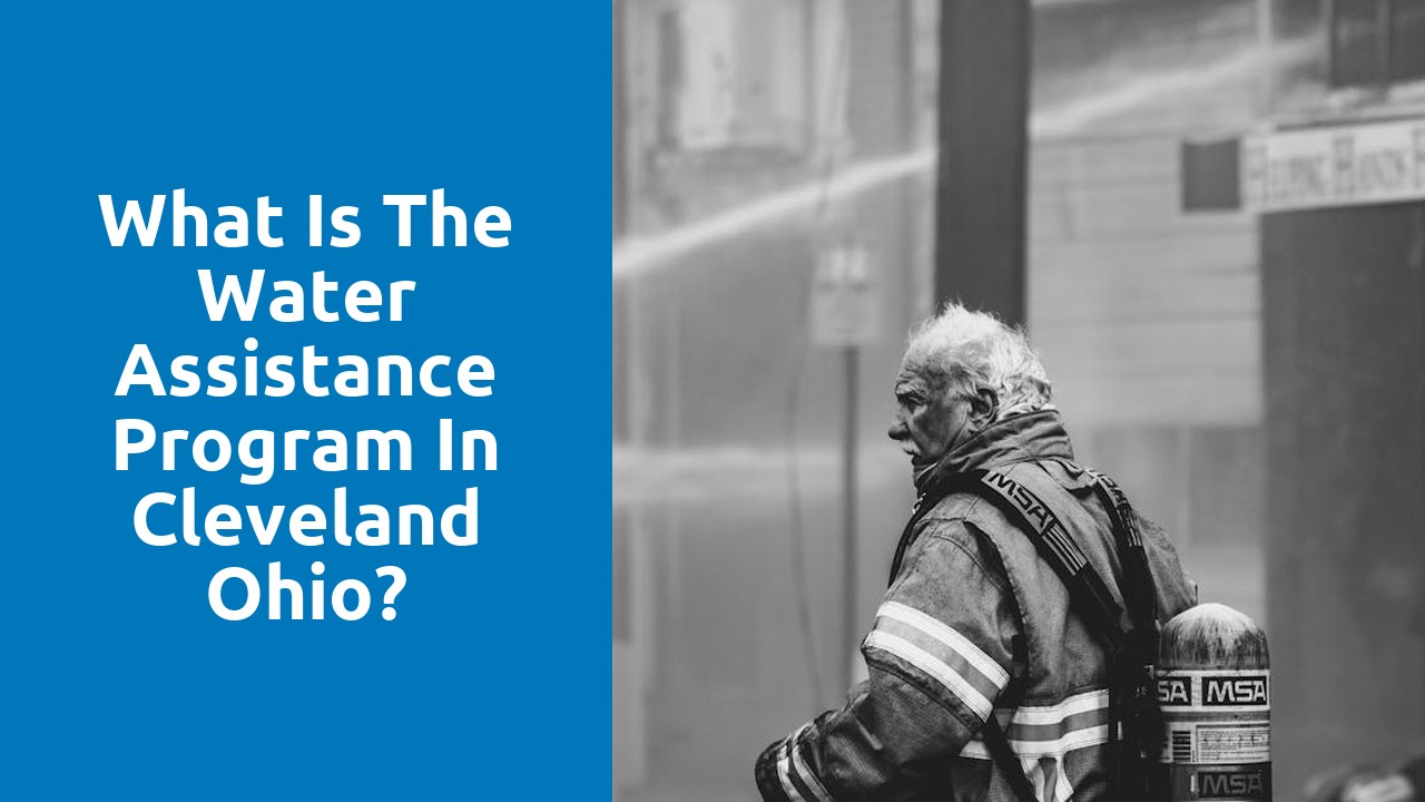 What is the water assistance program in Cleveland Ohio?
