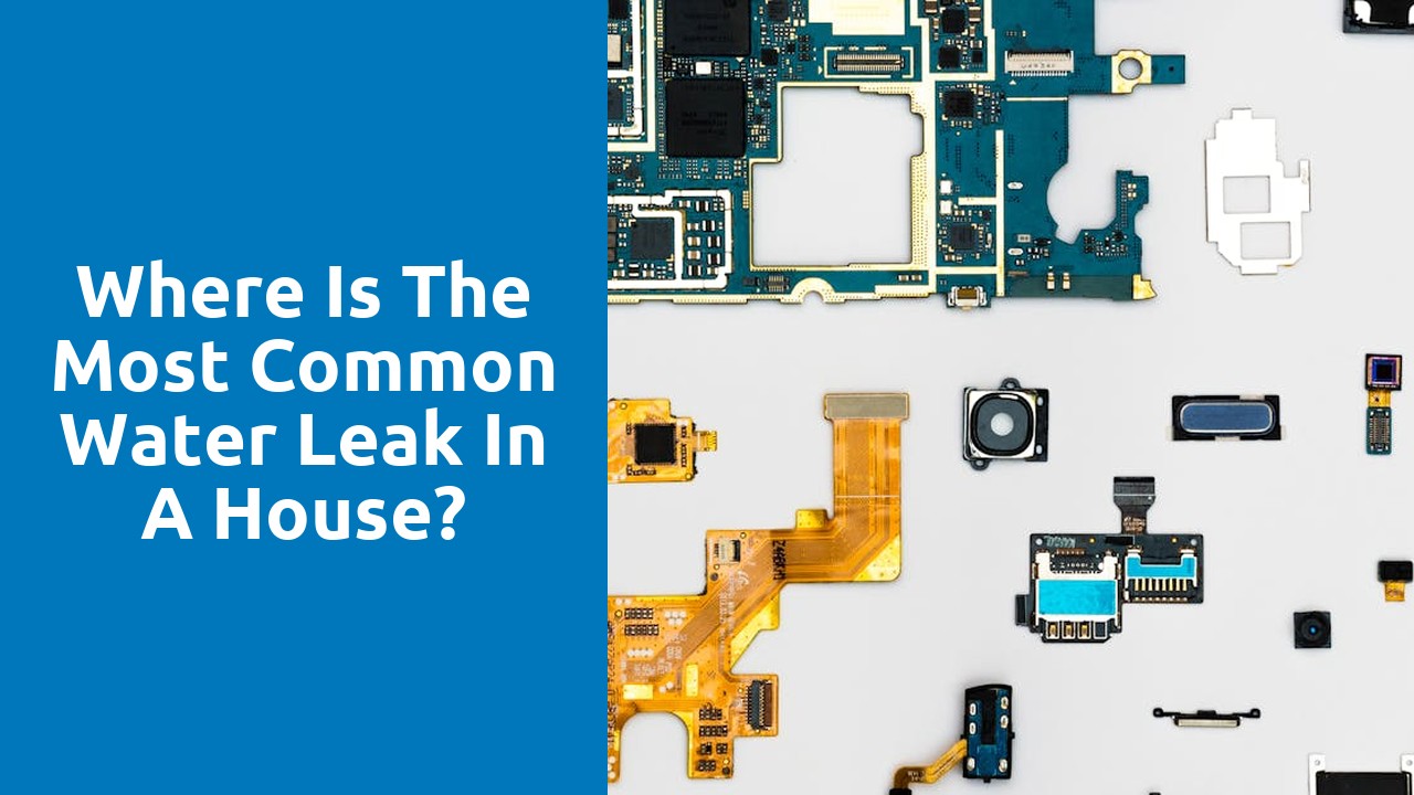 Where is the most common water leak in a house?