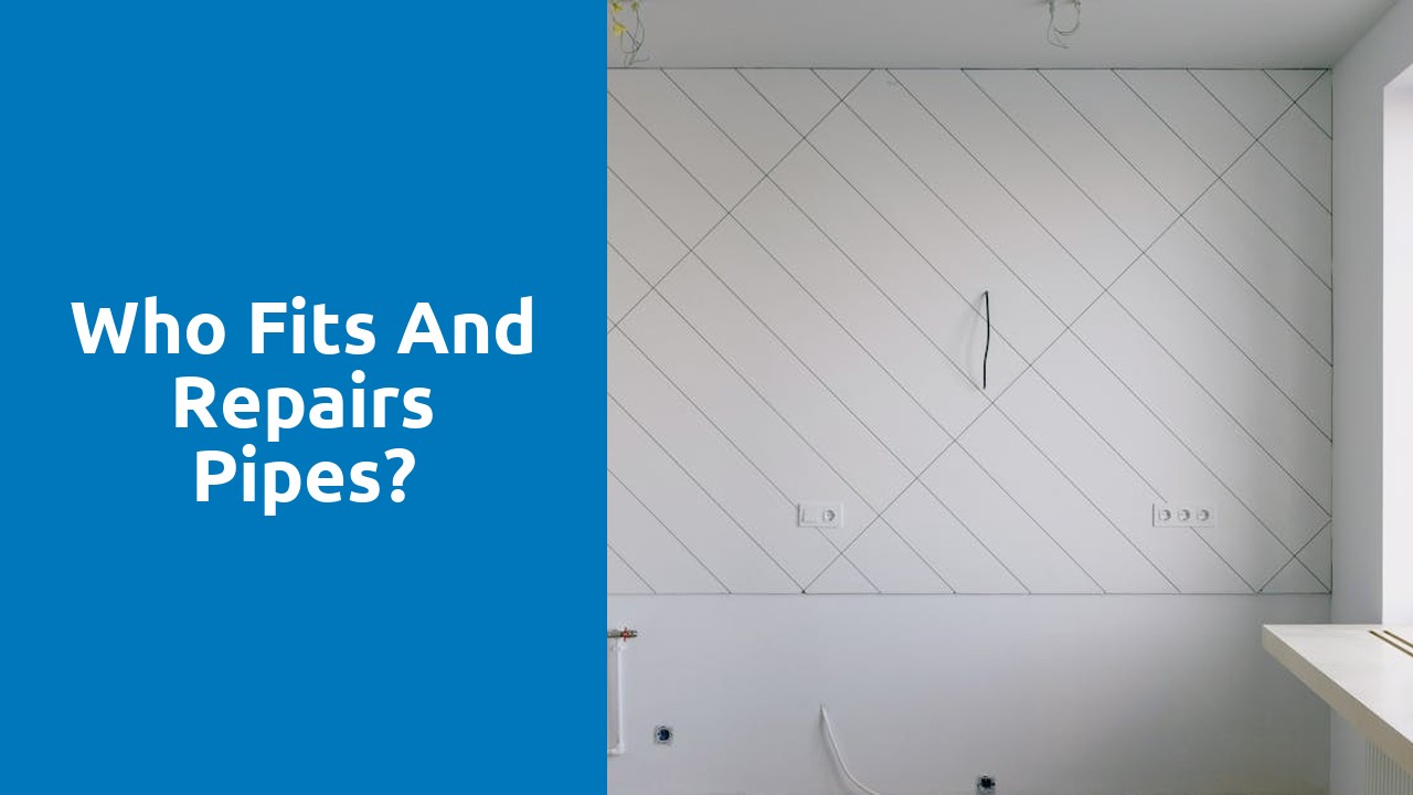 Who fits and repairs pipes?