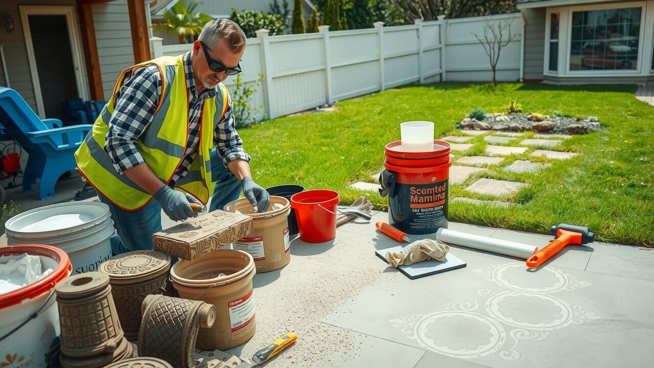 How does the pricing for a 20x20 stamped concrete patio compare to other patio materials in terms of long-term value?