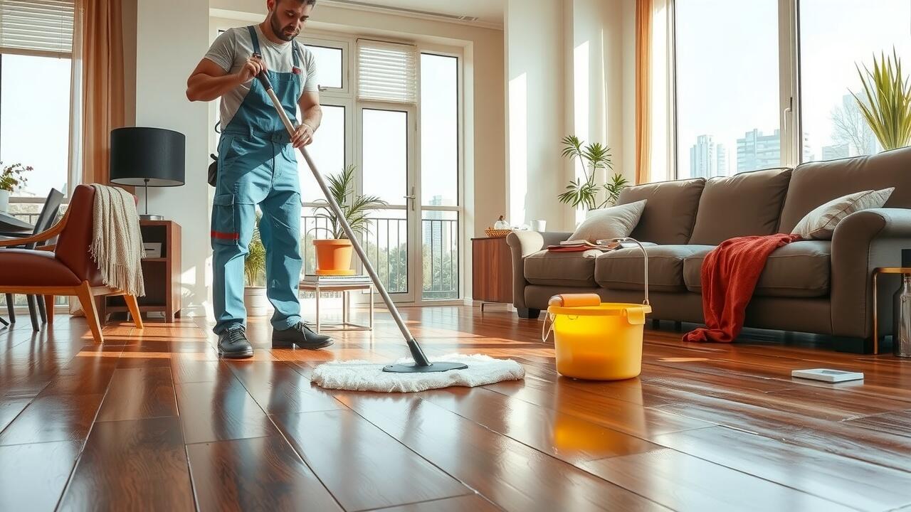 What is mopping in cleaning?
