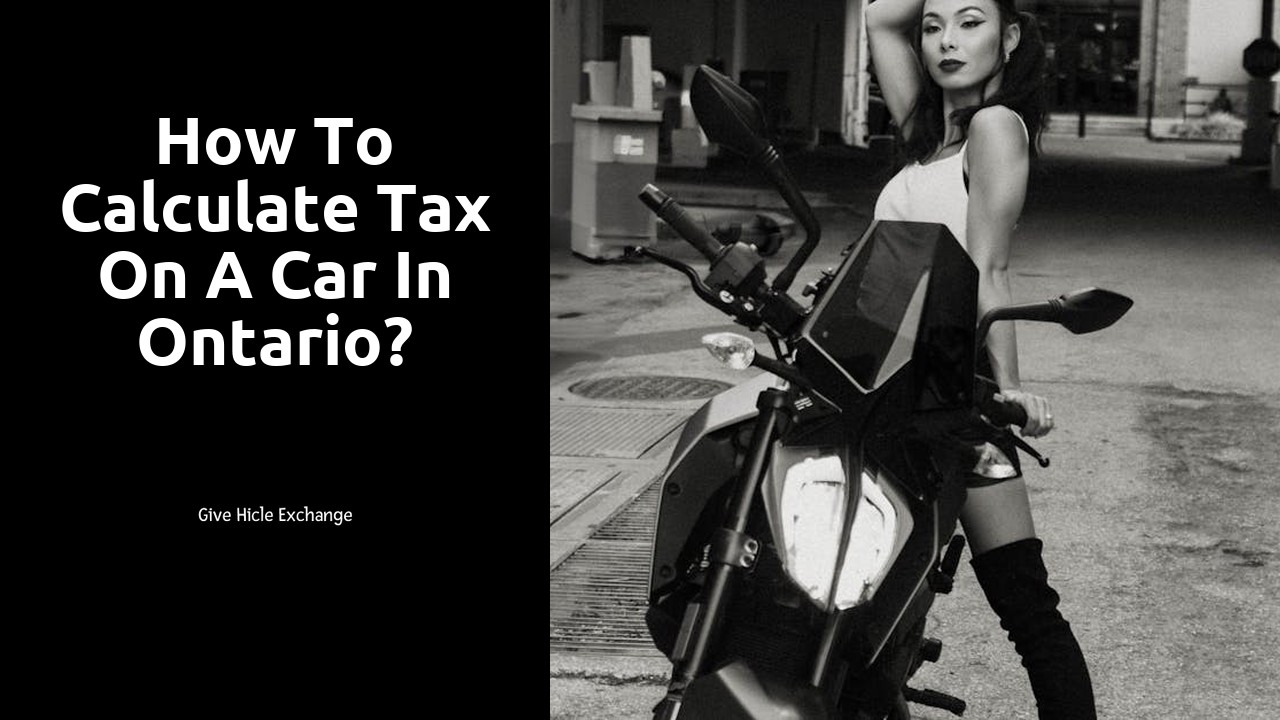 How to calculate tax on a car in Ontario?