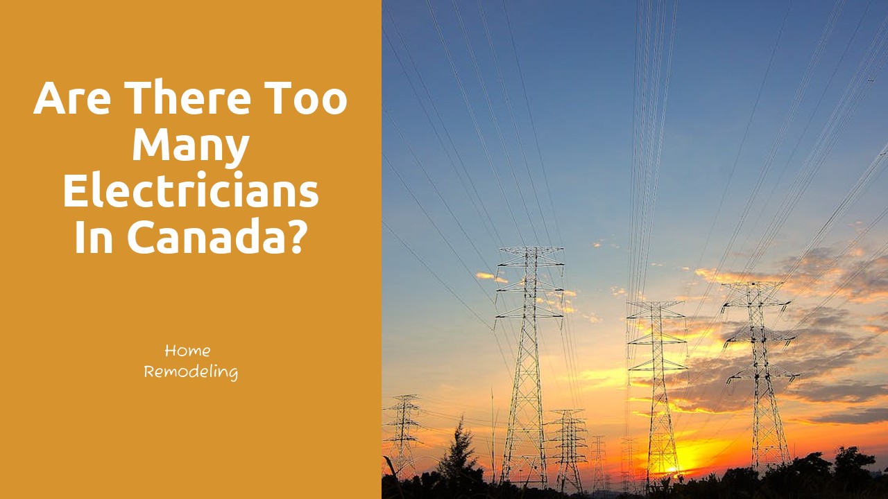 Are there too many electricians in Canada?