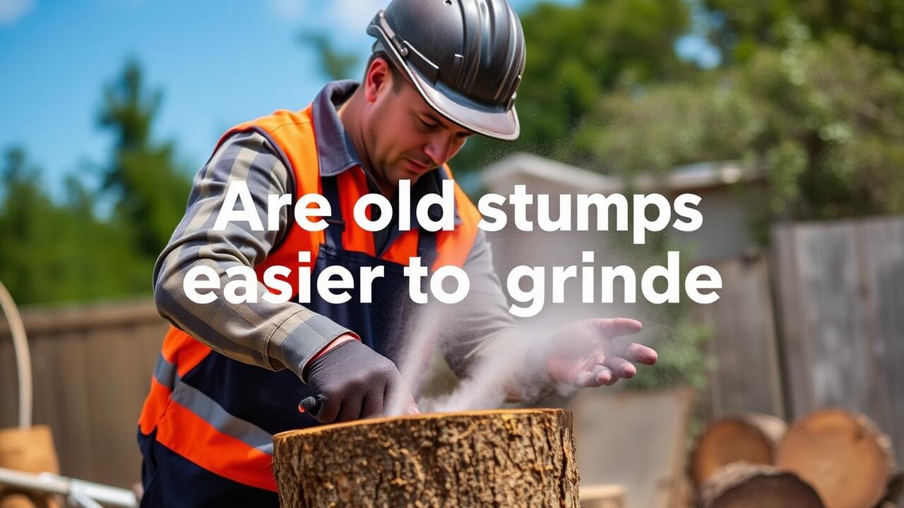 Are old stumps easier to grind?