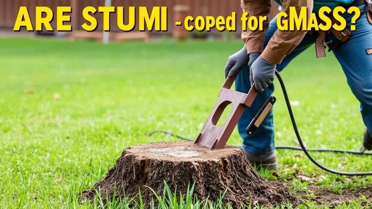 Are stump grindings good for grass?