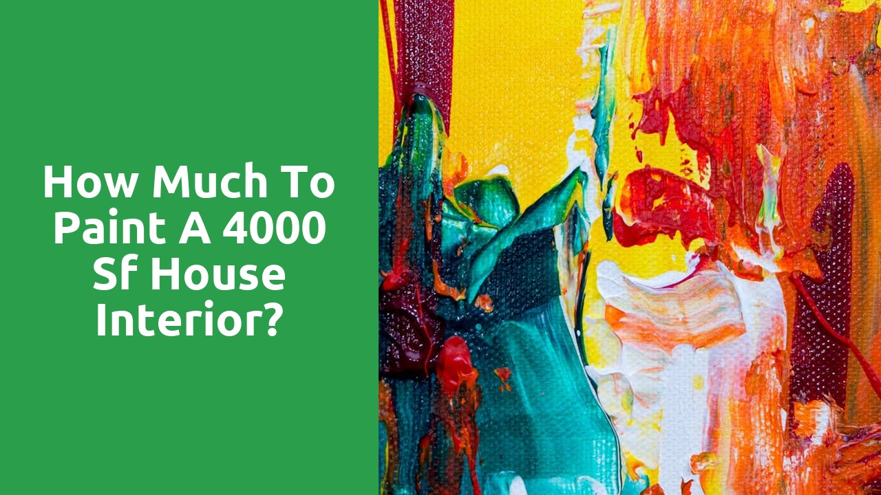 How much to paint a 4000 sf house interior?