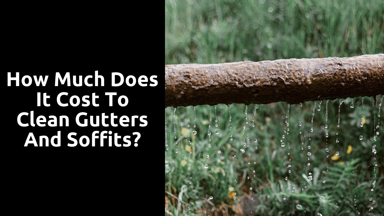 How much does it cost to clean gutters and soffits?