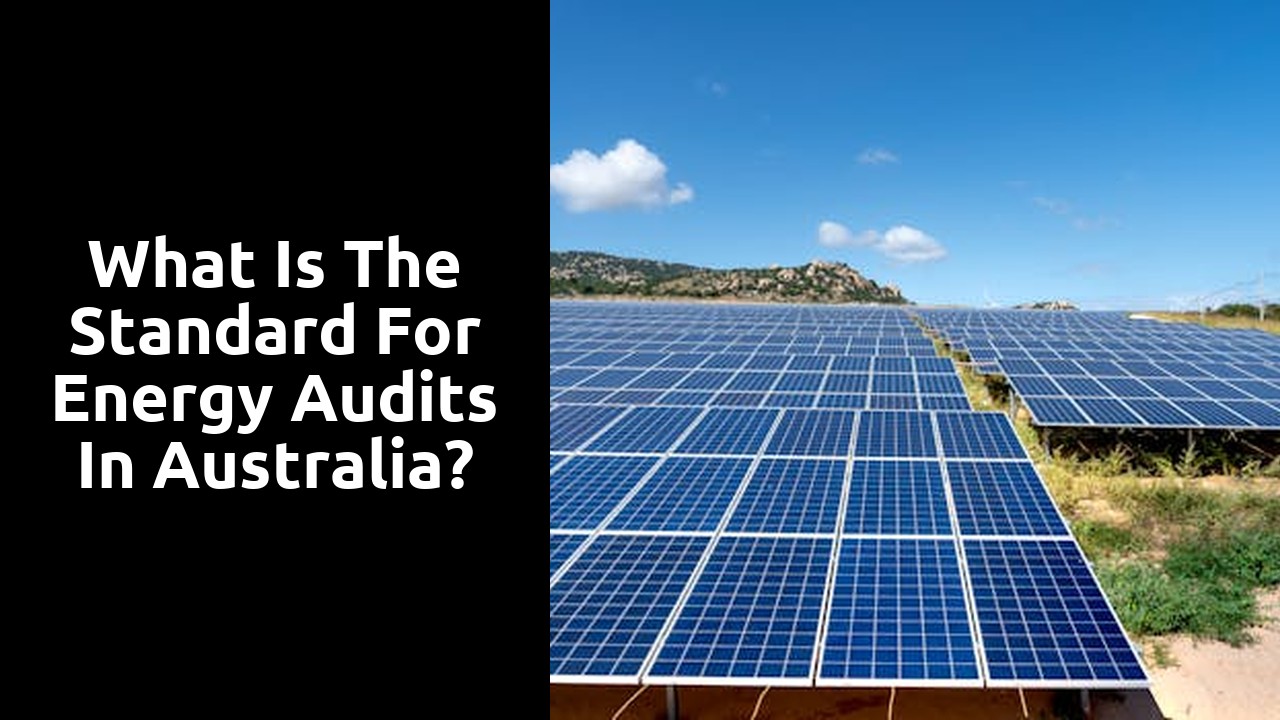 What is the standard for energy audits in Australia?