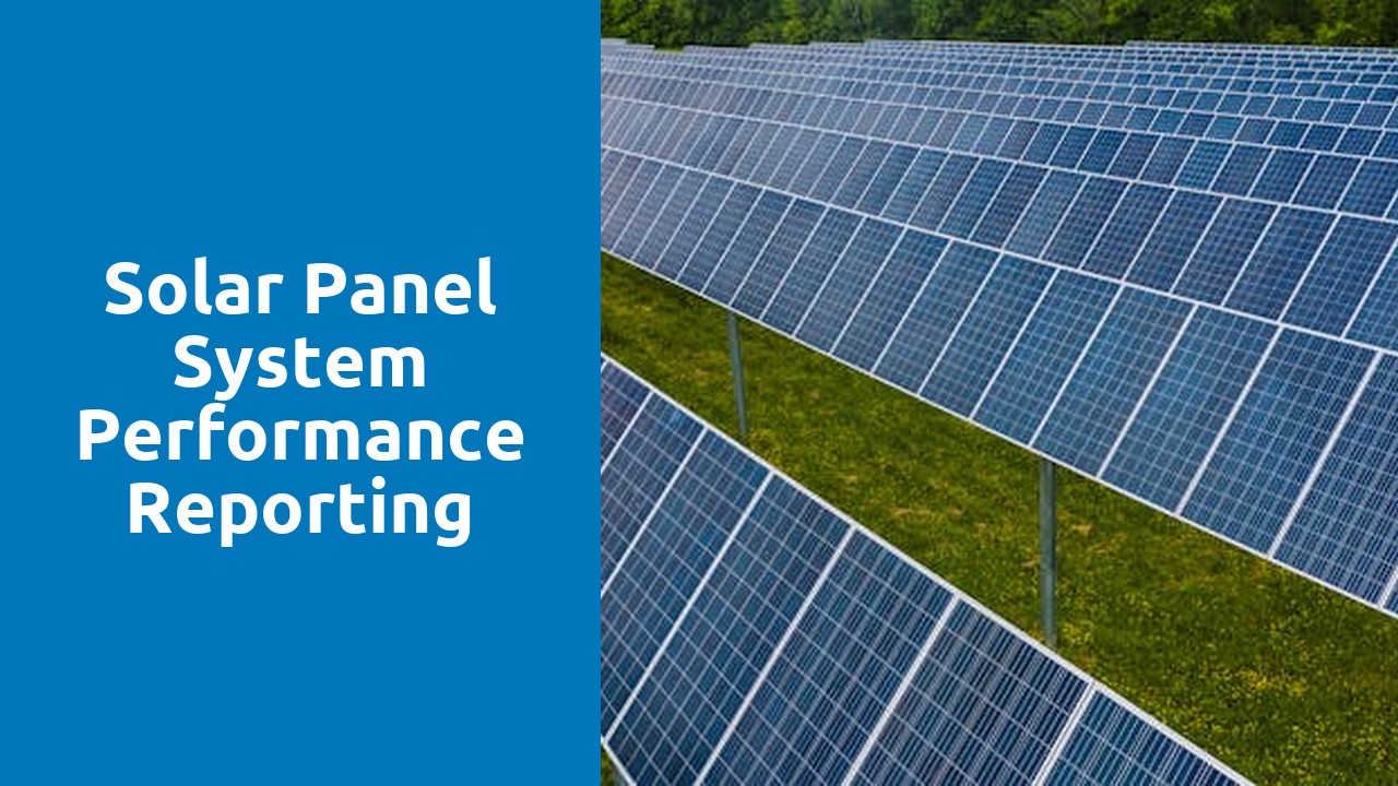 Solar Panel System Performance Reporting