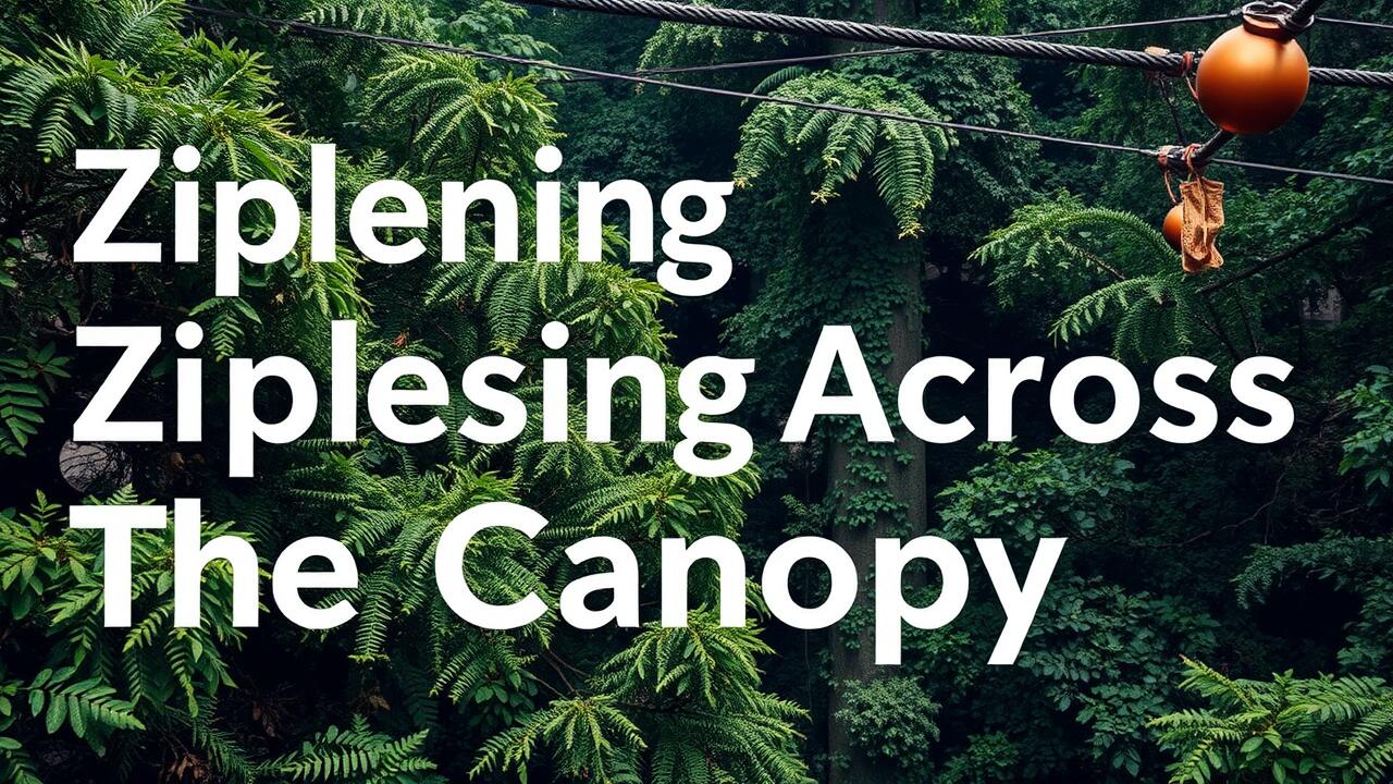 Ziplining Across the Canopy Gatlinburg