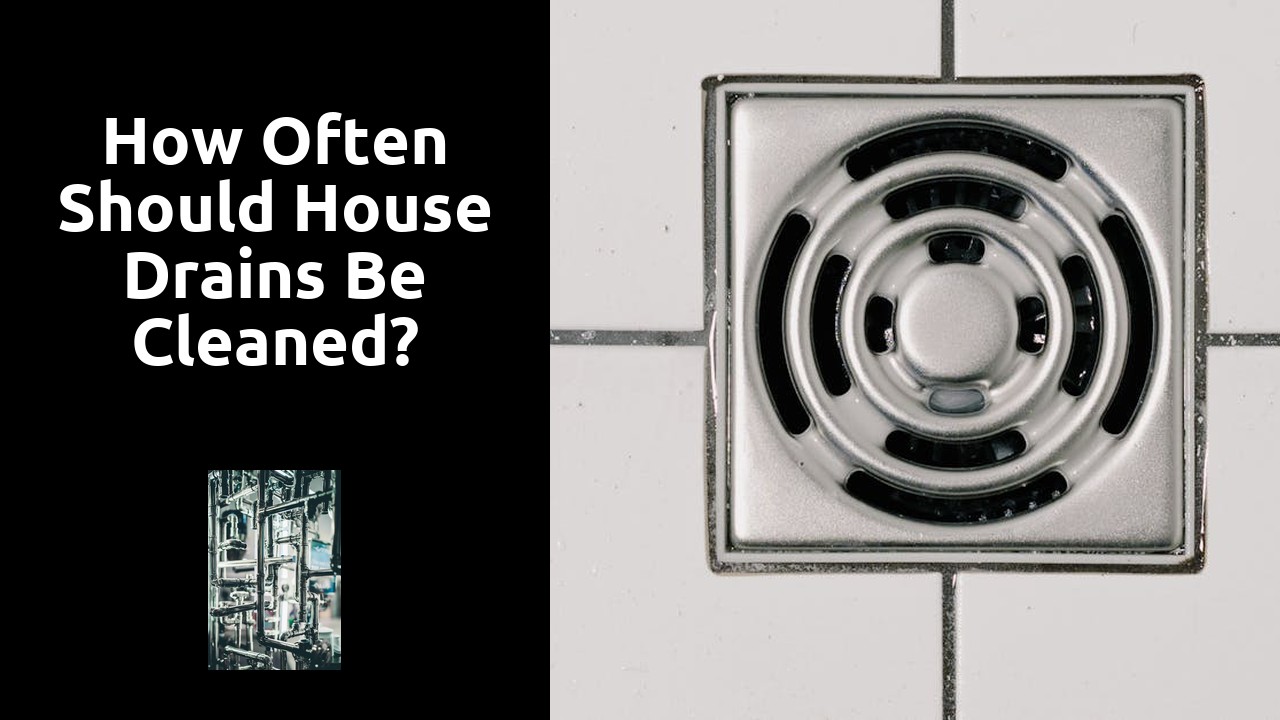 How often should house drains be cleaned?