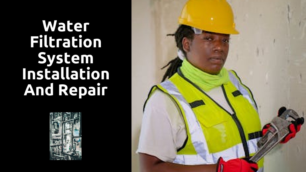 Water filtration system installation and repair