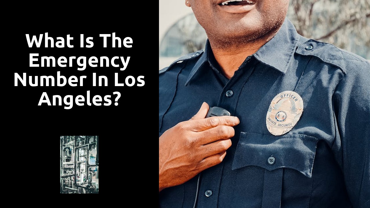 What is the emergency number in Los Angeles?