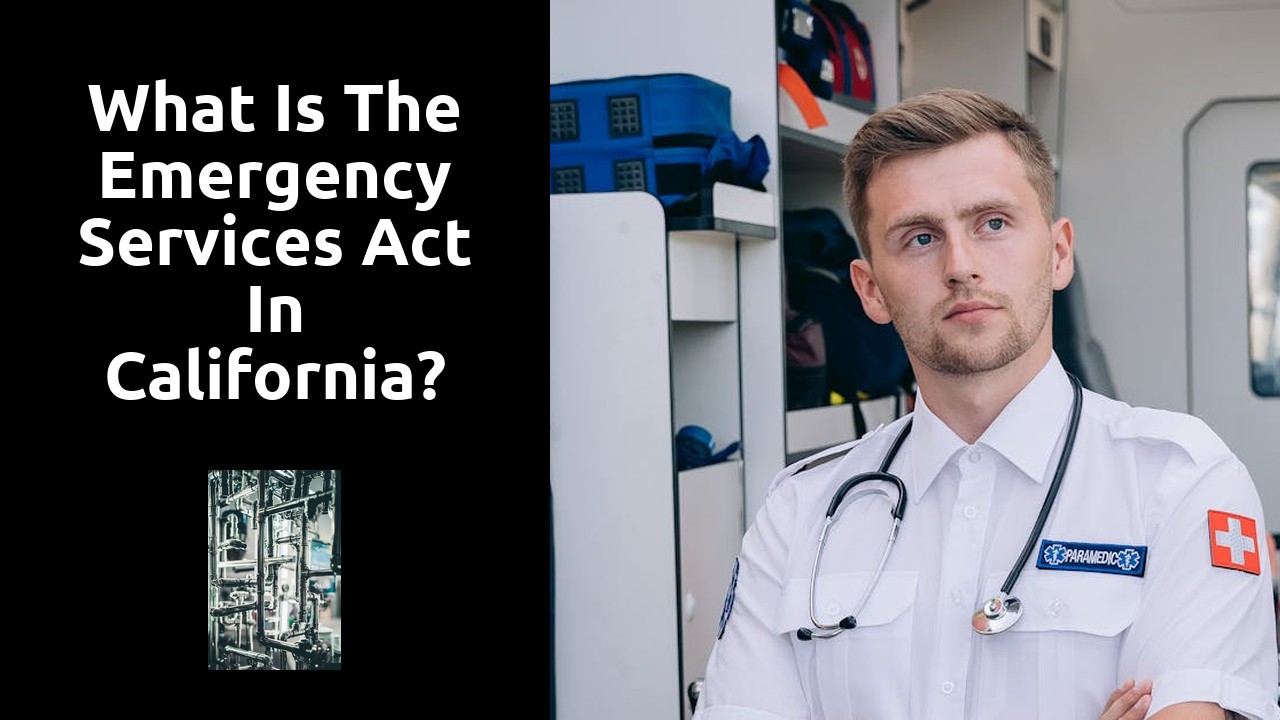 What is the Emergency Services Act in California?