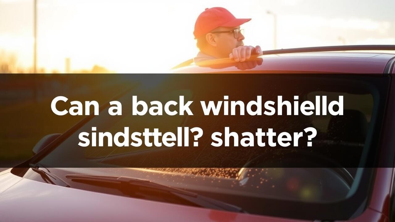 Can a back windscreen shatter?