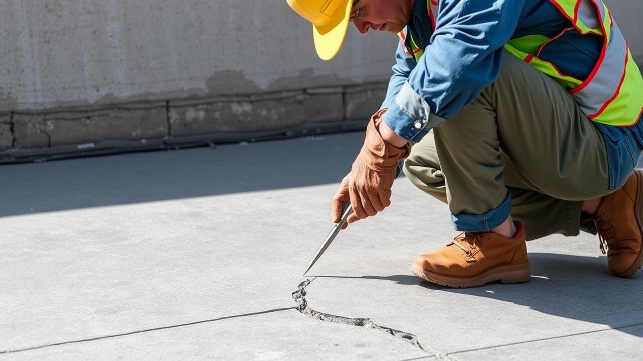Can hairline cracks in concrete be repaired?