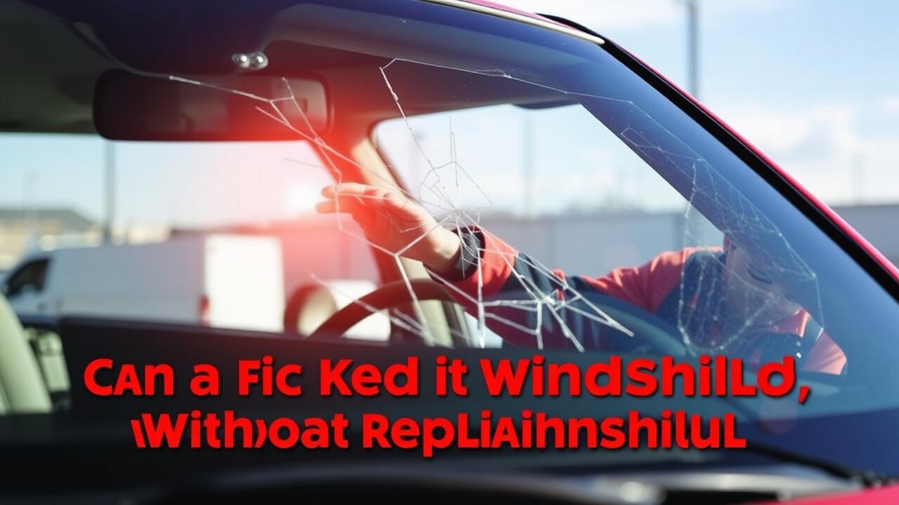 Can you fix a cracked windshield without replacing it?