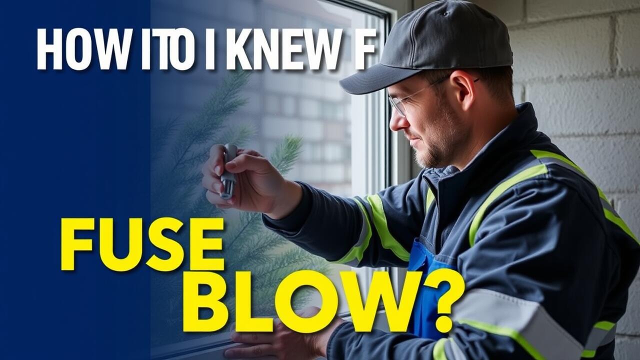 How do I know if my power window fuse is blown?