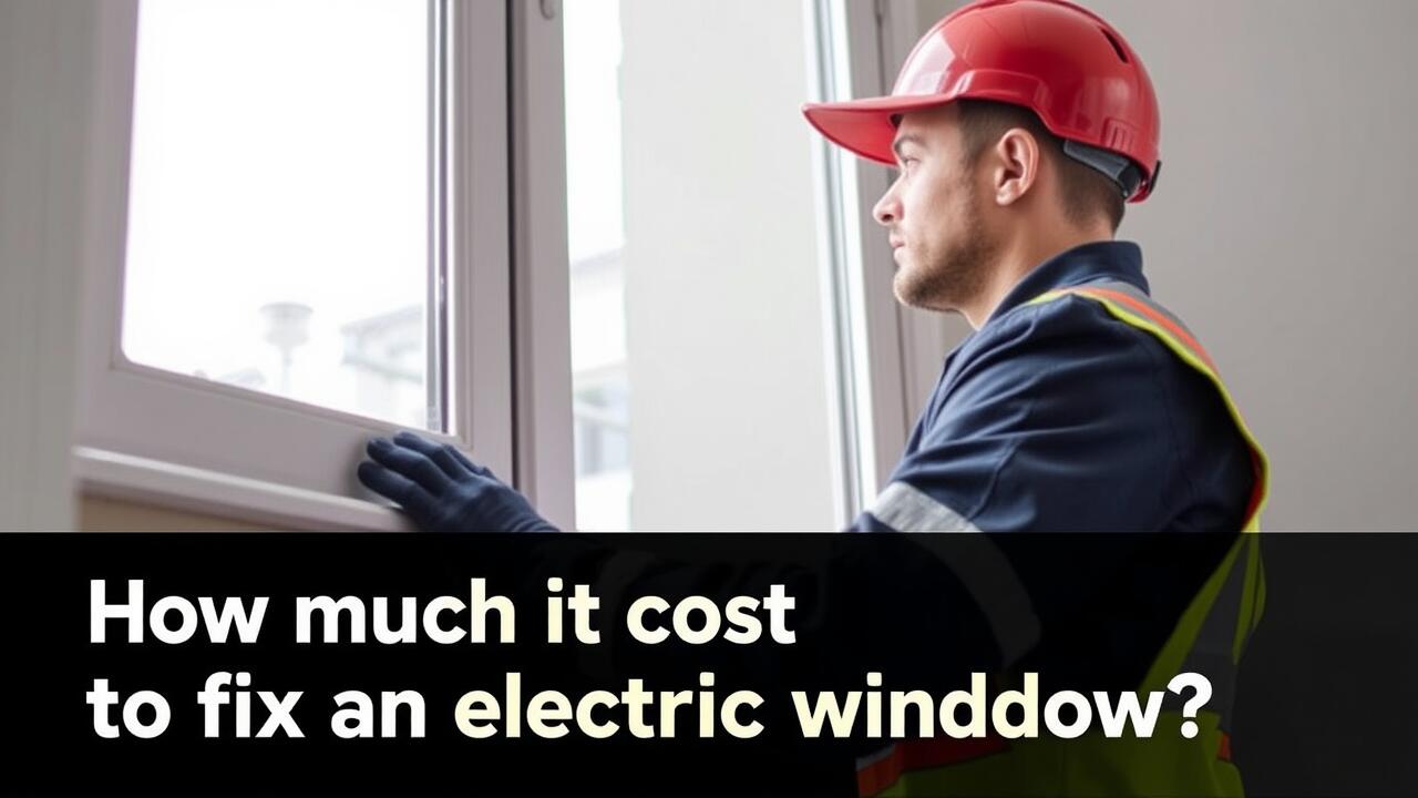 How much does it cost to fix an electric window?