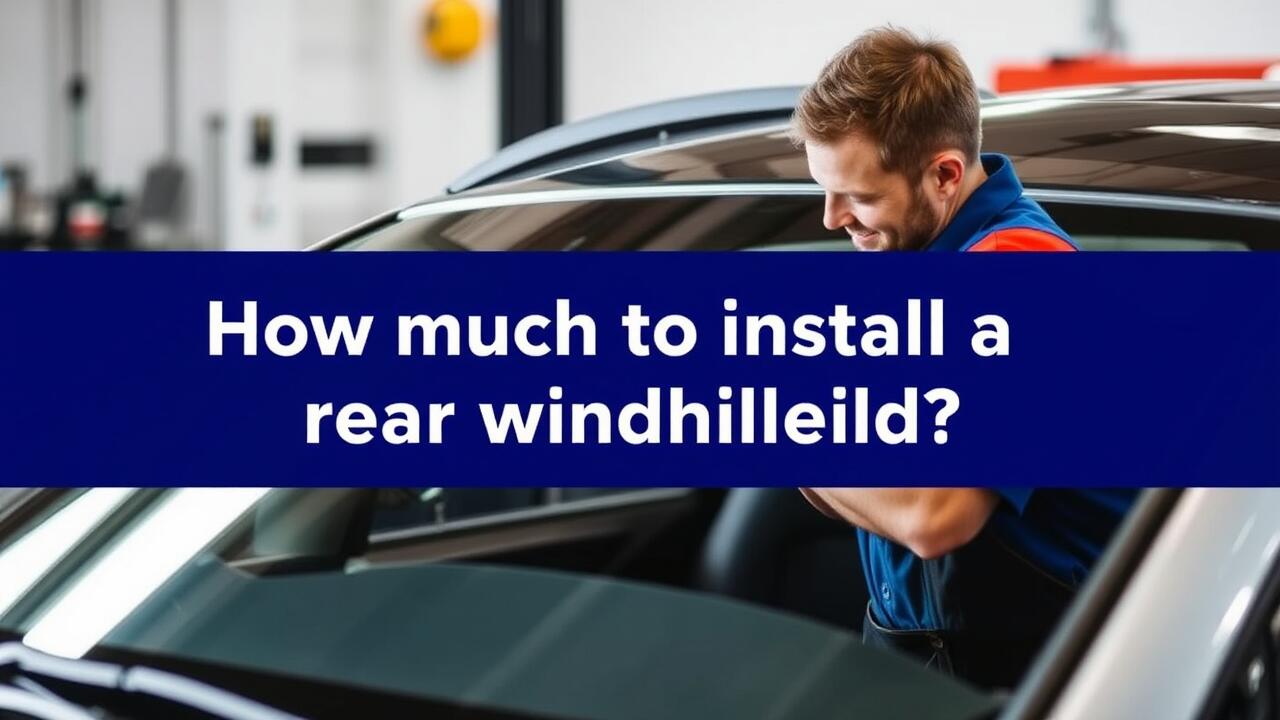 How much to install a rear windshield?