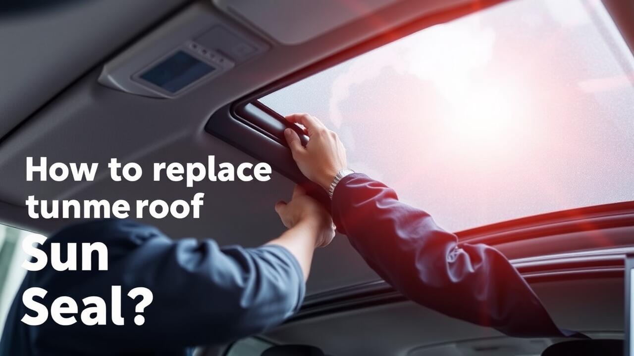 How to replace the sunroof seal?