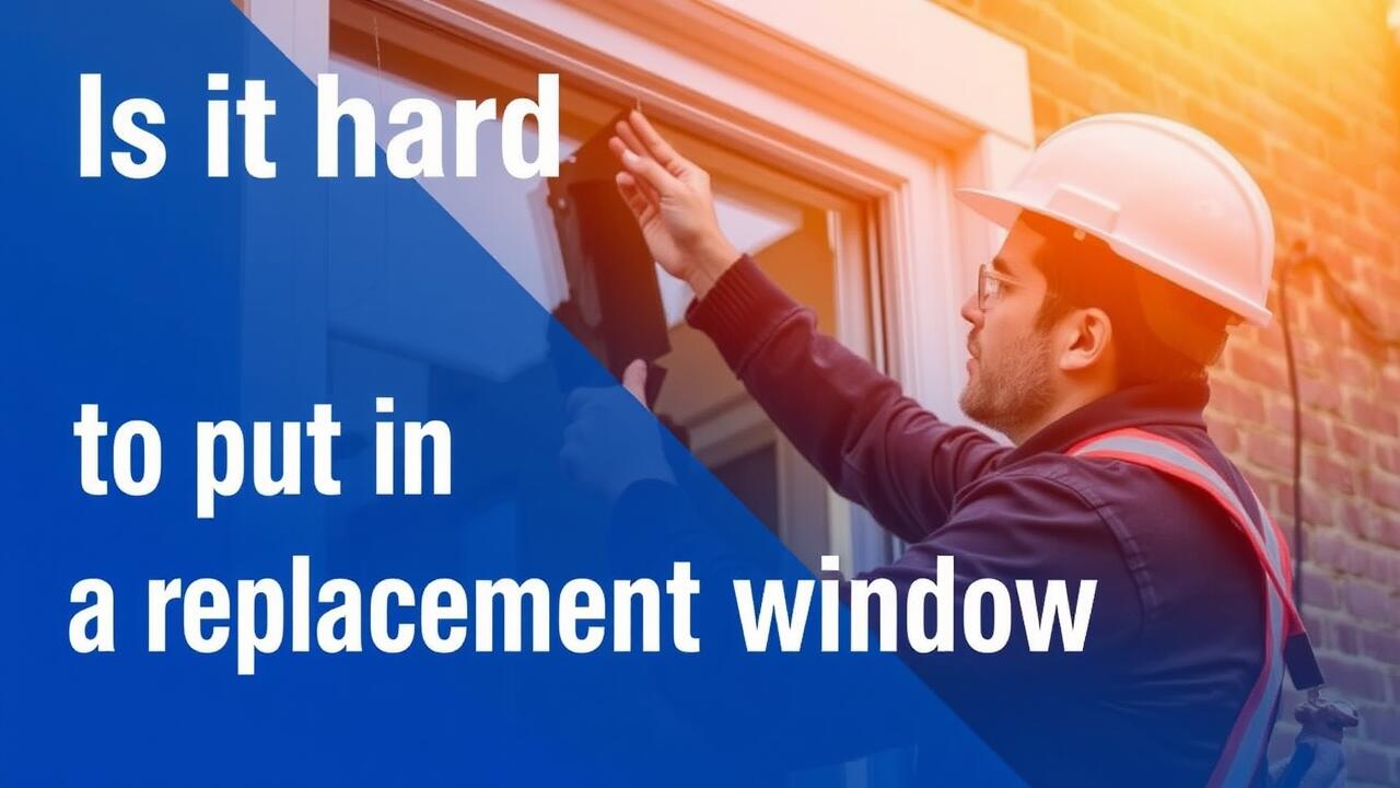 Is it hard to put in a replacement window?