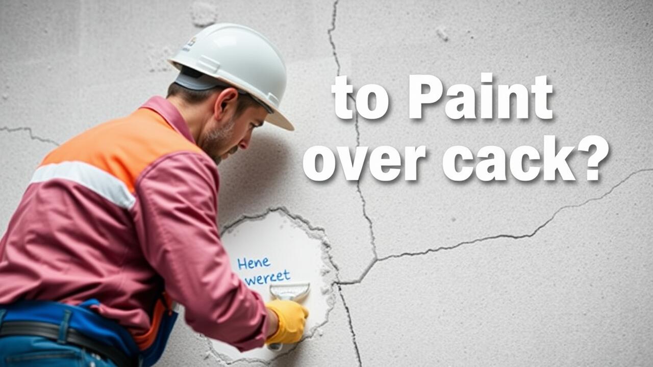 Is it OK to paint over cracks?