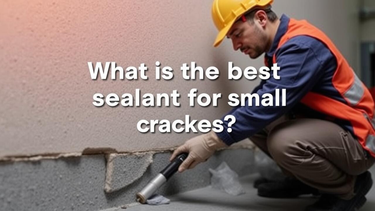 What is the best sealant for small cracks?