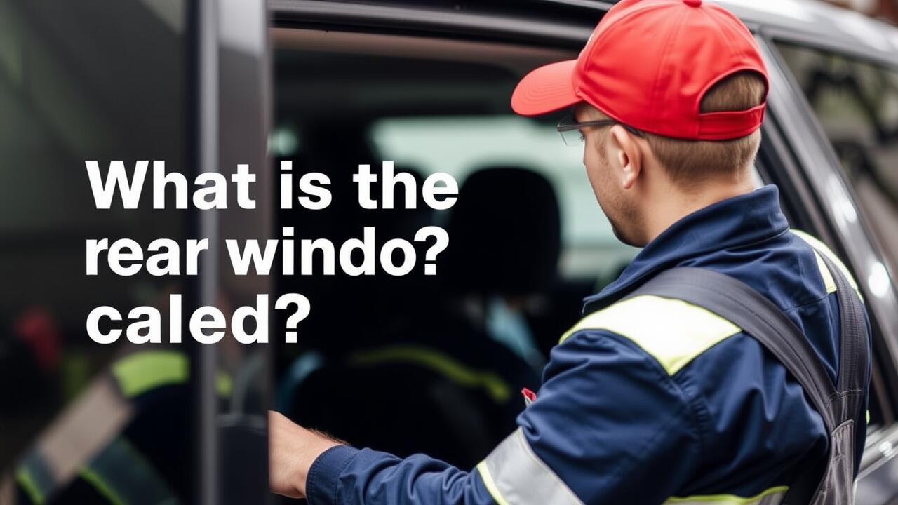 What is the rear window called?