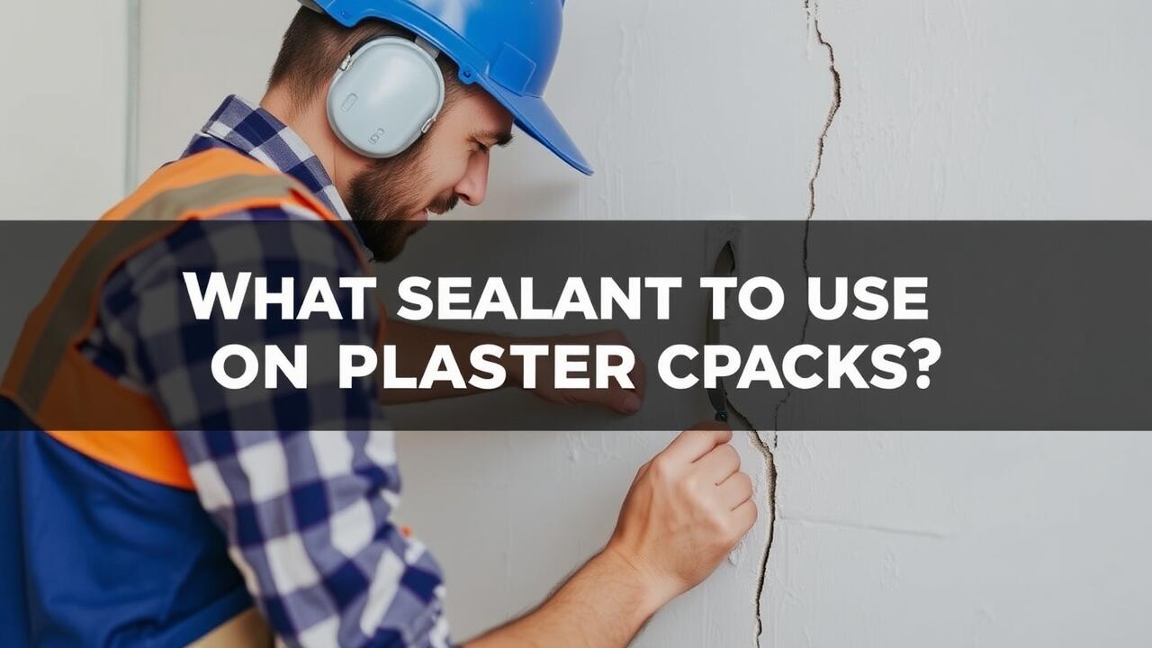 What sealant to use on plaster cracks?