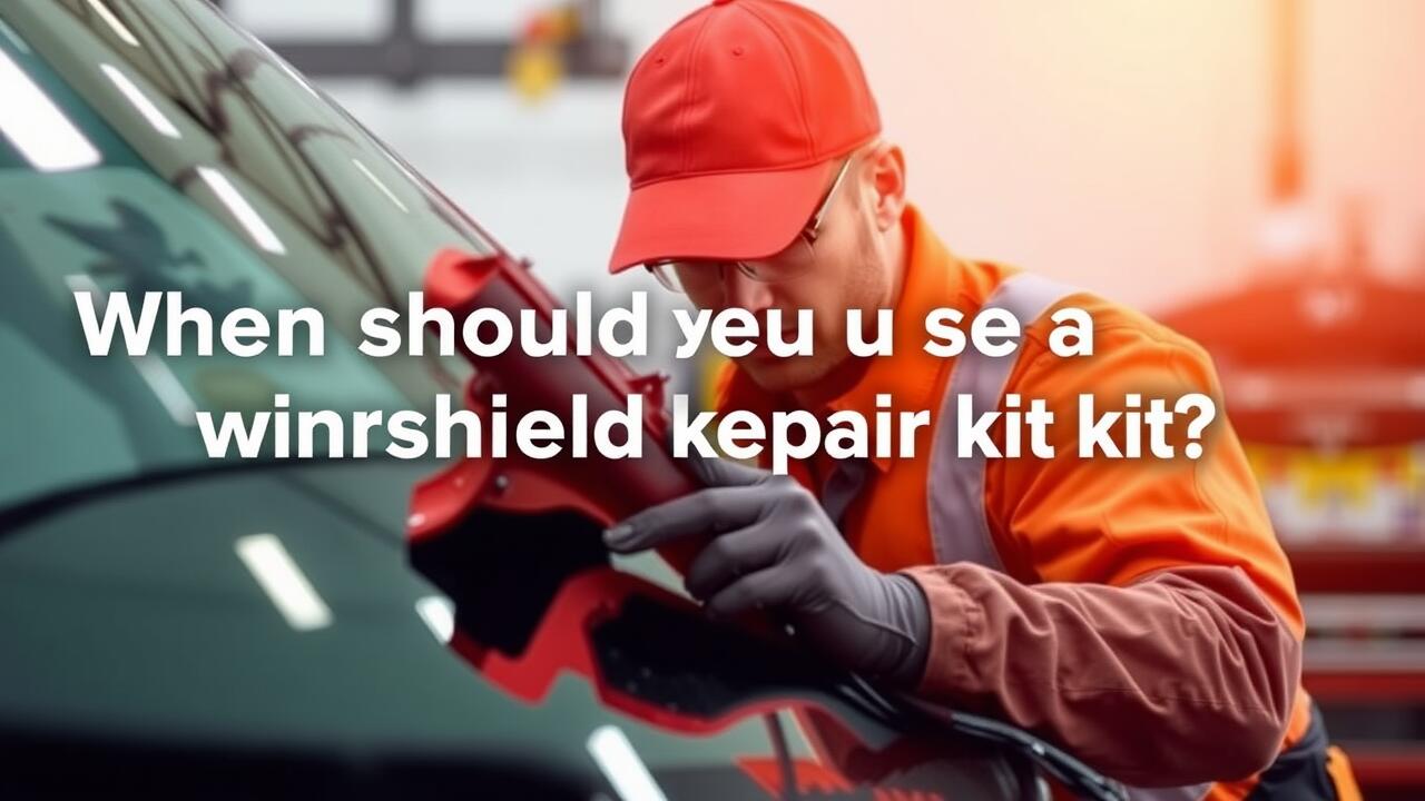 When should you not use a windshield repair kit?