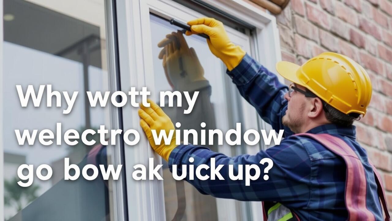 Why wont my electric window go back up?