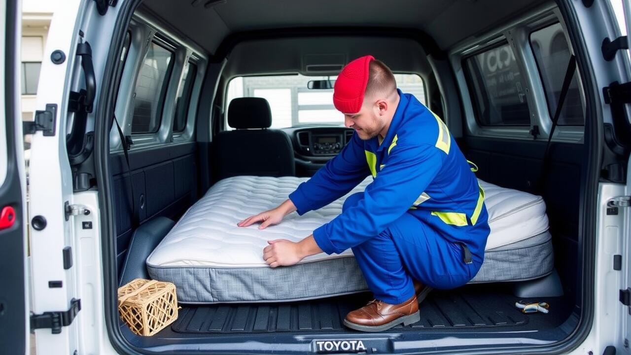 Can a queen mattress fit in a Toyota HiAce?