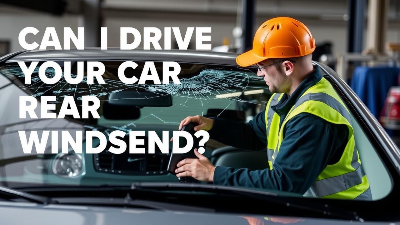 Can I drive my car with a broken rear windscreen?