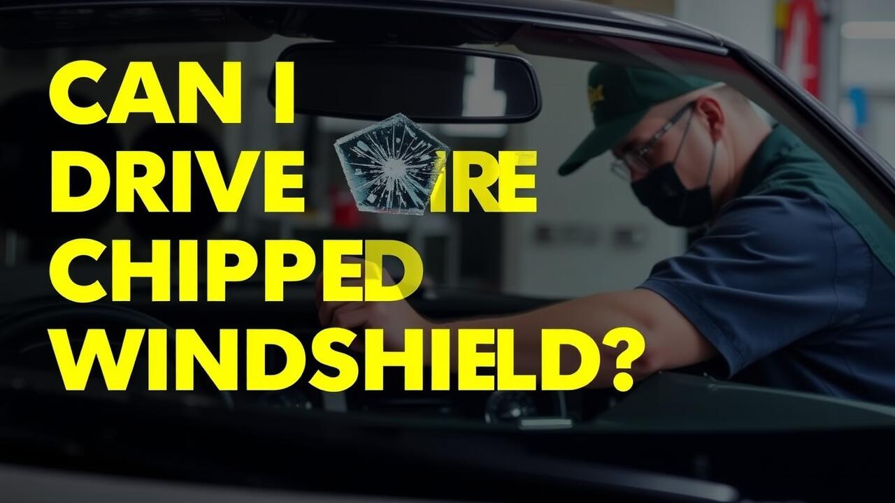 Can I drive with a chipped windscreen?