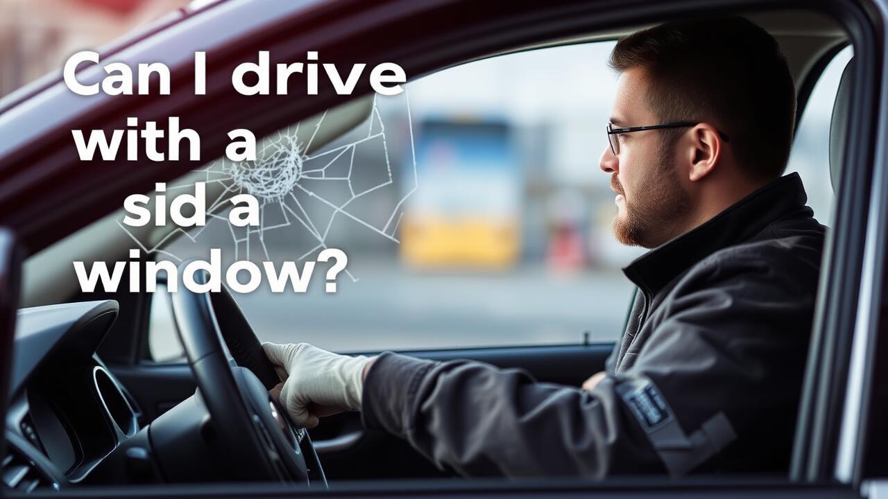 Can I drive with a cracked side window?