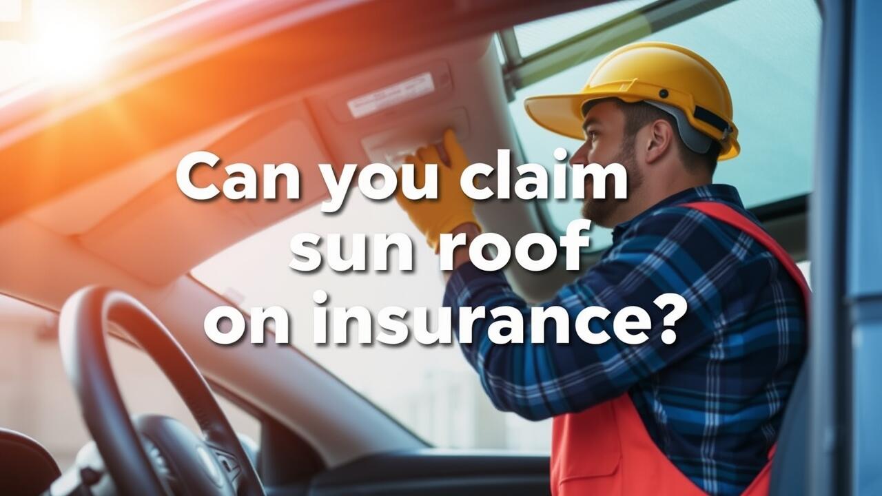 Can you claim sunroof on insurance?