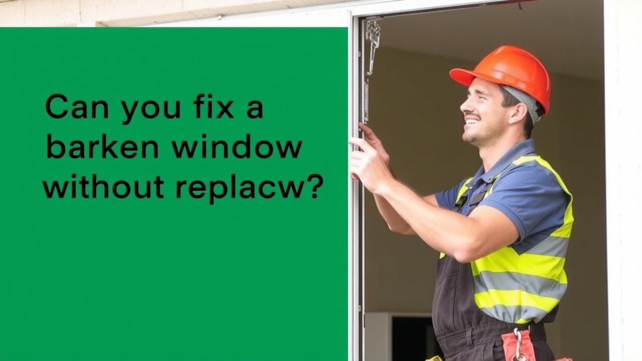 Can you fix a broken window without replacing it?