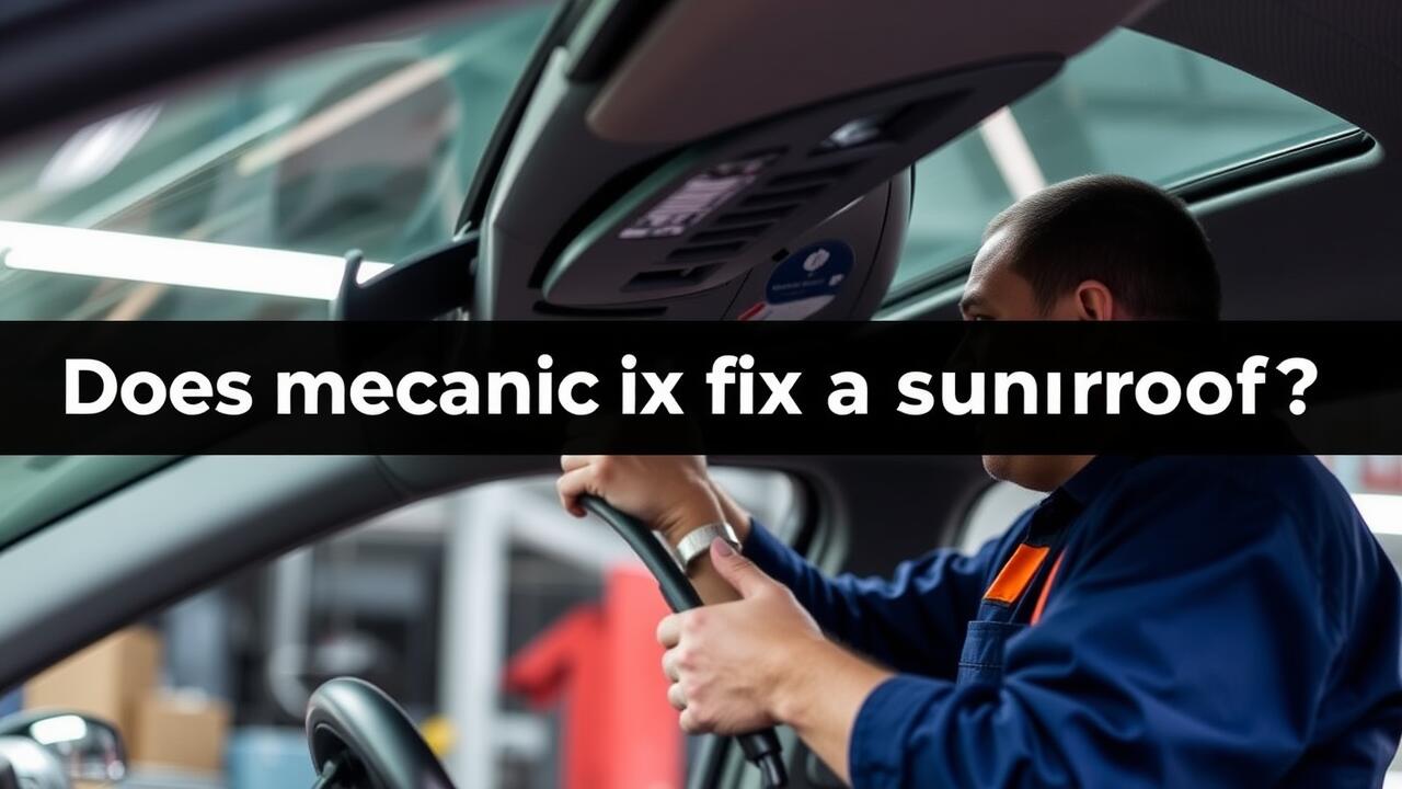 Does a mechanic fix a sunroof?