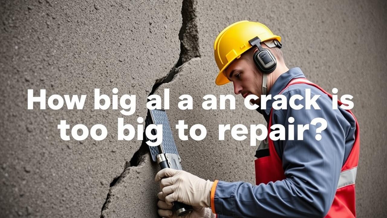 How big of a crack is too big to repair?