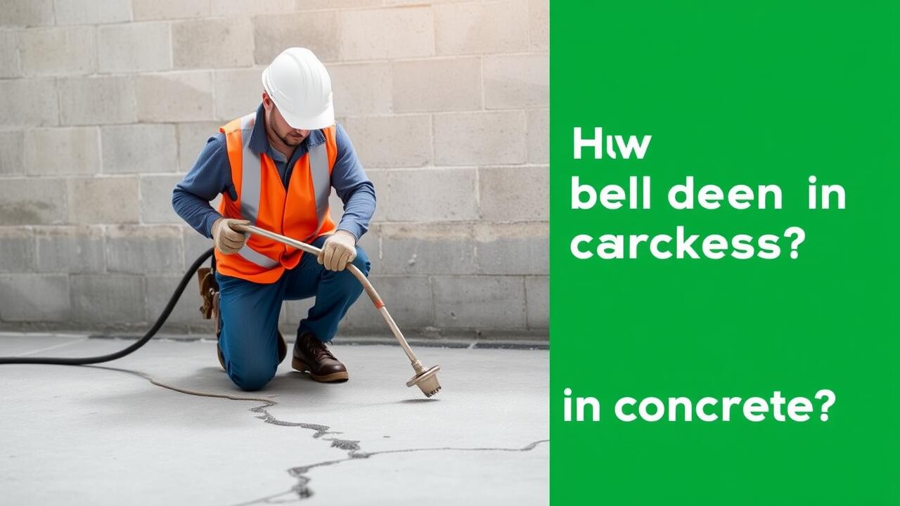 How do you fill deep cracks in concrete?