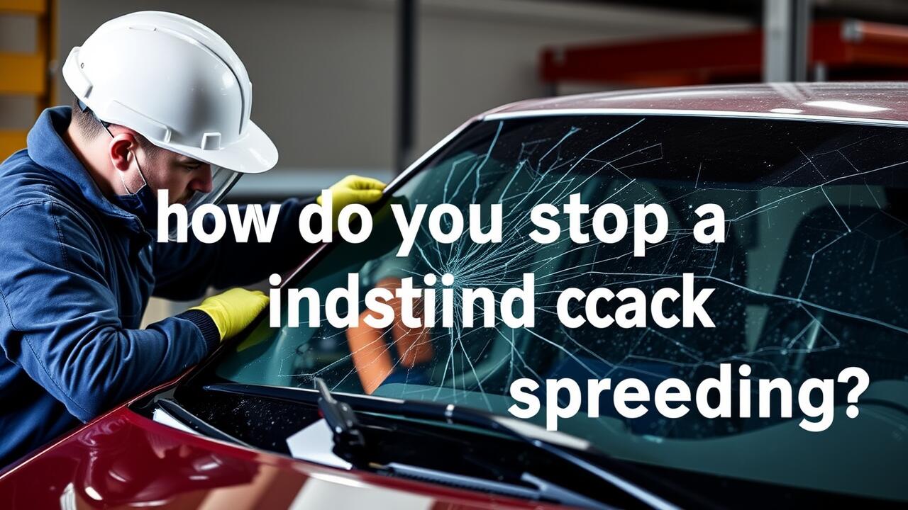 How do you stop a windscreen crack from spreading?